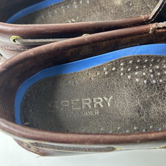 Sperry Top-Sider Mens 11.5 M Brown Leather Deck Loafer Boat Shoes Preppy main image 5